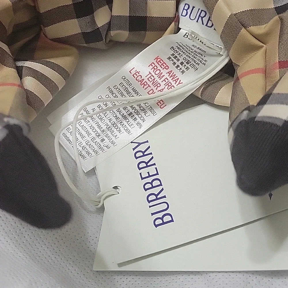 BUBERRY SOFT KNOT HEADBAND NWT NOVA CHECK - Picture 6 of 7